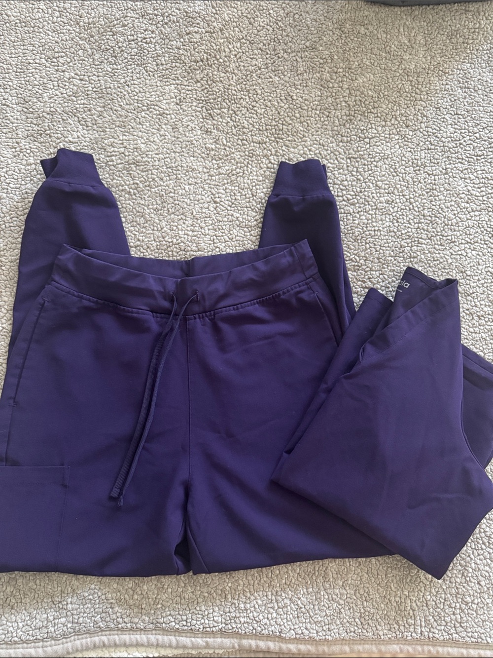 💌Mandala Deep Purple Jogger Pants - Drawstring Waist/ Small 👾
